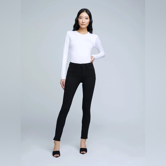 L'AGENCE JOETTA HIGH-RISE BACK ZIP Skinny Pants Sz 27 - Picture 7 of 10